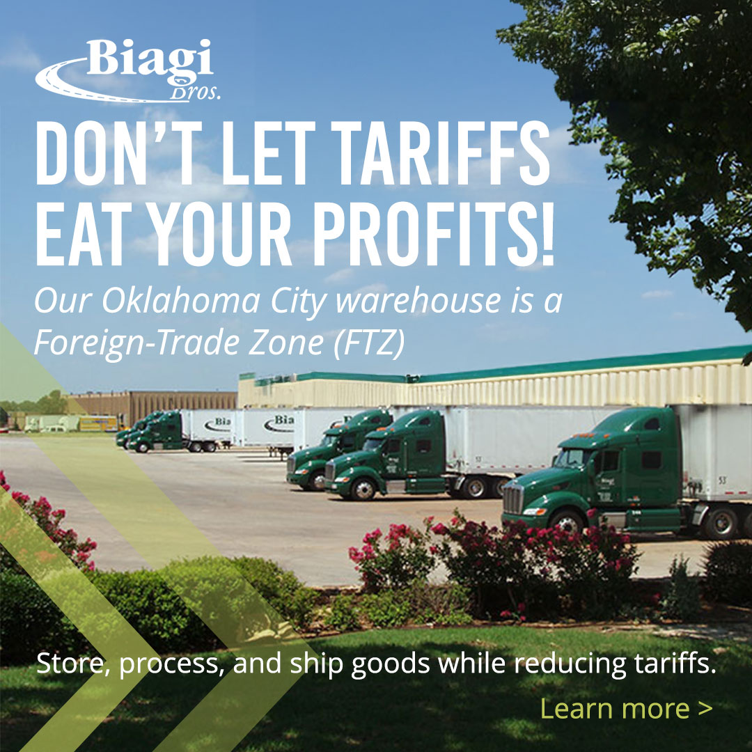 Avoid Rising Tariffs: How Biagi Bros’ Oklahoma City FTZ Helps Businesses Save